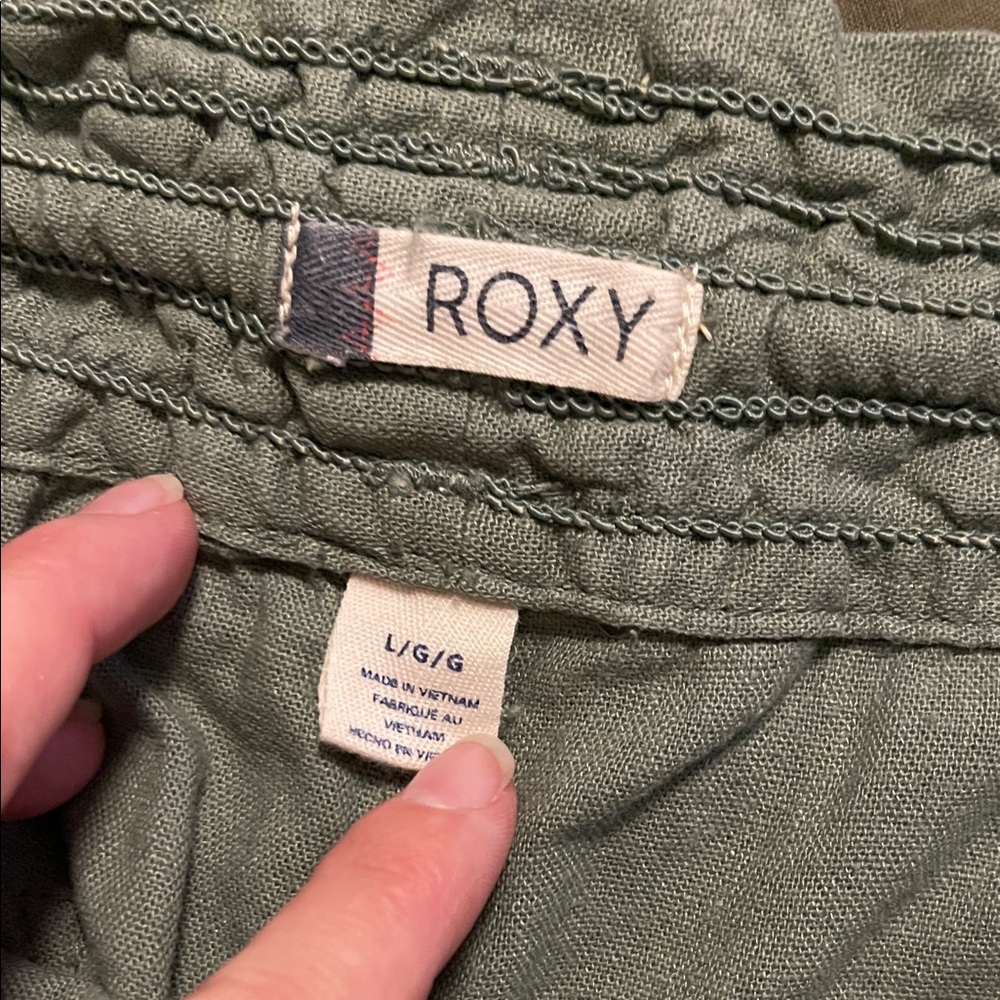 Roxy Olive Green Drawstring Pant - image 4